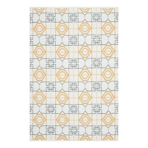 Tapis Collin Gris / Orange - 90 x 150 cm