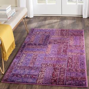 Tapis Cordova Fibres synthétiques - Violet foncé / Bordeaux - 160 x 230 cm