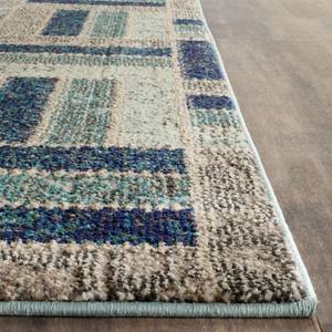 Tapis Cordova Fibres synthétiques - Cappuccino / Bleu pétrole - 120 x 180 cm