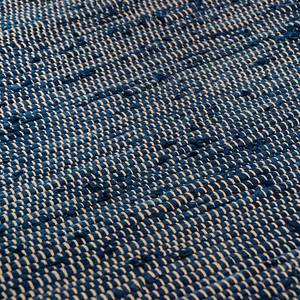 Tapis Cotton Bleu jean - 140 x 200 cm