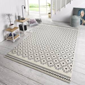 Tapis Cubic Fibres synthétiques - Gris / Crème - Gris / Crème - 140 x 200 cm