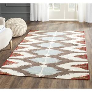 Tapis Dalton Dhurrie Tissu mélangé - Multicolore - 120 x 180 cm