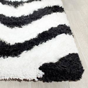 Teppich Delhi Schwarz - Weiß - Textil - 160 x 230 cm