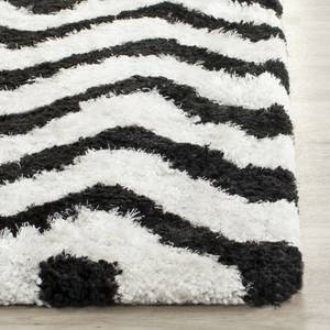 Tapis Delhi Noir - Blanc - Textile - 90 x 150 cm