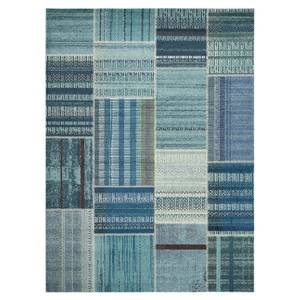Tapis Deltana Woven Fibres synthétiques - Turquoise - 200 x 300 cm
