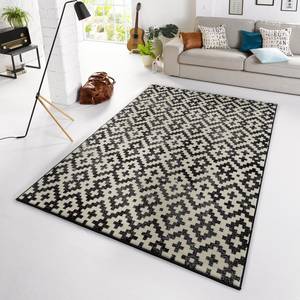 Tapis Duo Fibres synthétiques - Noir / Beige - 200 x 290 cm