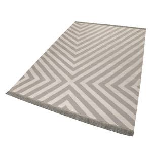 Teppich Edgy Corners (handgewebt) Mischgewebe - Creme / Beige - 130 x 190 cm