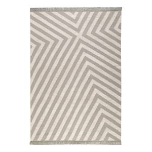 Teppich Edgy Corners (handgewebt) Mischgewebe - Creme / Beige - 160 x 230 cm