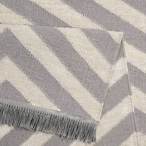 Teppich Edgy Corners (handgewebt) Mischgewebe - Grau / Creme - 160 x 230 cm