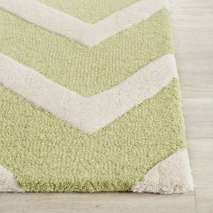 Tappeto Edie Verde/Color crema - Misure: 152 x 243 cm - 160 x 230 cm