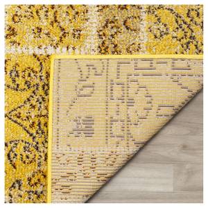 Teppich Effi Kunstfaser - Gelb / Creme - 90 x 150 cm