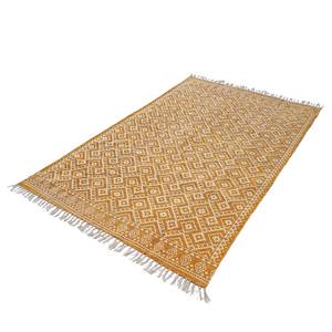 Tapis Ethno Pattern Coton - Safran