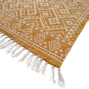 Teppich Ethno Pattern Baumwollstoff - Safrangelb