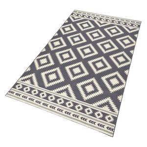 Tapis Ethno Fibres synthétiques - Gris / Crème - 160 x 230 cm