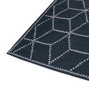 Tapis Fiesta (tissé à la main) Laine vierge / Coton - Noir / Gris clair - 160 x 230 cm