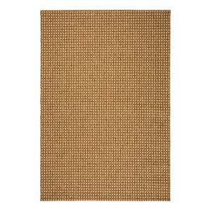 Laagpolig tapijt beige synthetische vezels - 80x200cm