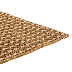 Laagpolig tapijt beige synthetische vezels - 80x200cm