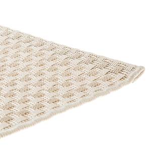 Laagpolig tapijt beige - synthetische vezels - 80x150cm