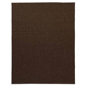 Laagpolig tapijt bruin synthetische vezels 80x150cm