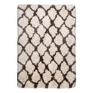 Tapijt Flocatic Lines (handgetuft) kunstvezel - Beige/bruin - 160x230cm