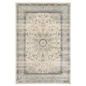 Tapis Florette Vintage Fibres synthétiques - Bleu / Crème - 243 x 335 cm