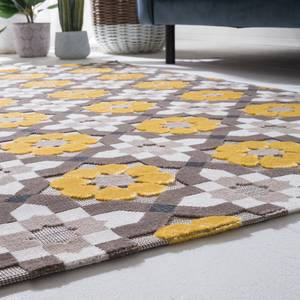 Tapis Flow III Tissu - Jaune / Beige