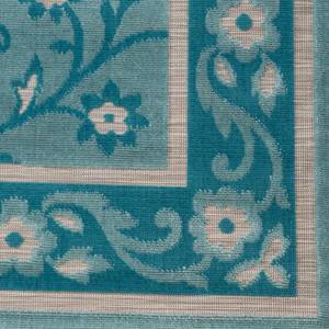 Tapis Flow IV Tissu - Turquoise / Sable - 120 x 170 cm