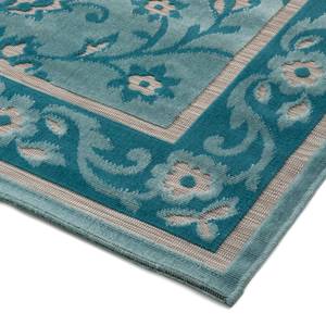 Tapis Flow IV Tissu - Turquoise / Sable - 120 x 170 cm