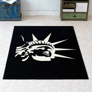 Tapis Statue de la liberté Noir - Textile - 140 x 200 cm