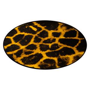 Teppich Giraffe Schwarz - Gelb - Textil