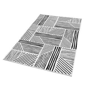 Tapis Graphics Fibres synthétiques - Noir / Blanc - 133 x 200 cm