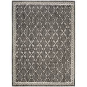 Tapis Grenada Fibres synthétiques - Noir / Blanc - 243 x 304 cm