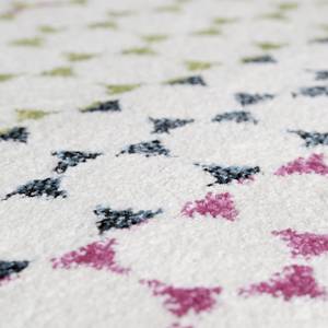 Tapis Happy Fibres synthétiques - Beige / Rose - 120 x 170 cm