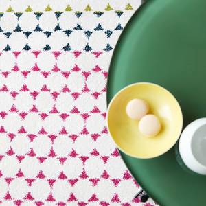 Teppich Happy Kunstfaser - Beige / Pink - 80 x 150 cm