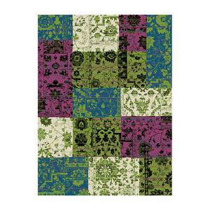 Tapis Heila Vert / Rose vif / Bleu - 80 x 150 cm