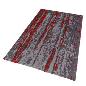 Tapis Impression Fibres synthétiques - Gris / Rouge - 160 x 230 cm