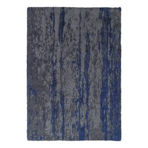 Teppich Impression Kunstfaser - Grau / Dunkelblau - 120 x 180 cm