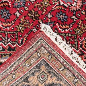 Teppich-Indo Hyderabad Rot Reine Wolle - 70 x 140 cm