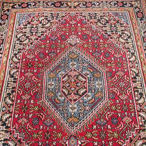 Teppich-Indo Hyderabad Rot Reine Wolle - 170 x 240 cm