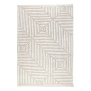 Teppich Irregular Fields (handgewebt) Mischgewebe - Creme / Beige - 130 x 190 cm