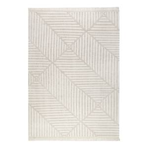 Teppich Irregular Fields (handgewebt) Mischgewebe - Creme / Beige - 160 x 230 cm