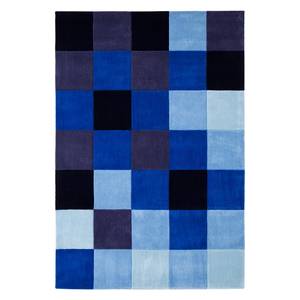 Tapis Isesi Fibre synthétique - Bleu clair / Bleu foncé - 115 x 160 cm