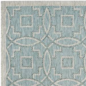 Tapis Jade Fibres synthétiques - Turquoise / Sable - 243 x 304 cm