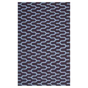 Tapis Karina Mauve / Bleu - 183 x 275 cm - 200 x 300 cm