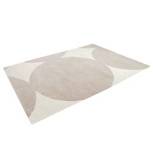 Tapis à poils courts Khail Coton - Beige / Gris