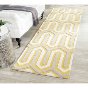 Teppich Leta handgetuftet Wolle - Gelb / Creme - 120 x 180 cm