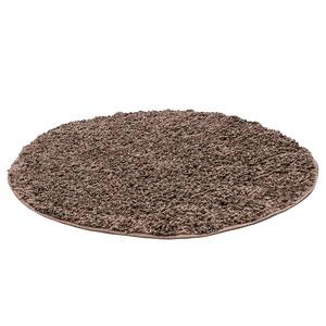 Tapis KiYDOO Shaggy II Marron clair - Ø 120 cm