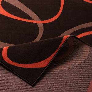 Tapis Loop Marron / Orange - 60 x 110 cm