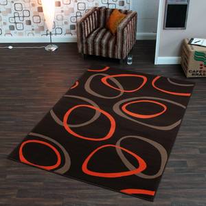 Teppich Loop Braun / Orange - 80 x 300 cm