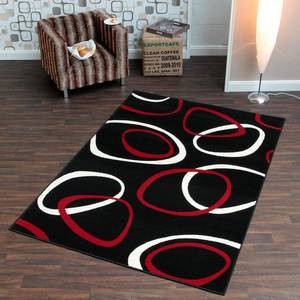 Tappeto Loop Nero / rosso - 80 x 300 cm